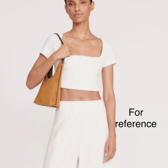 STAUD WINONA SHOULDER BAG | AVOCADO SUEDE (WITH FREE BAG CHARM) - Picture 9 of 9